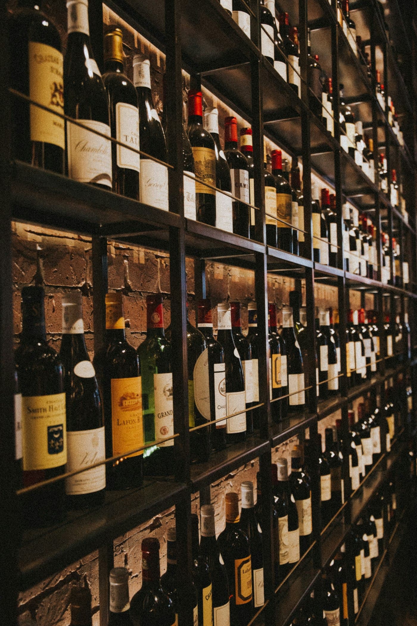 Bottles in the cellar at Dede Cellar & Pantry