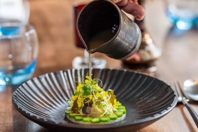 A dish of garden endive